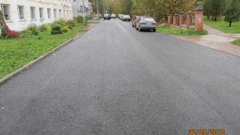 Ремонт улиц города Тотьма завершается