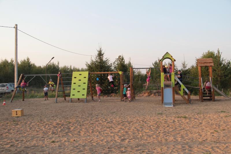 В Советском открылась ещё одна детская площадка.