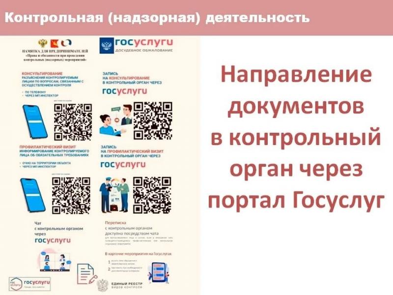 Как направить документы в надзорный орган через госуслуги.